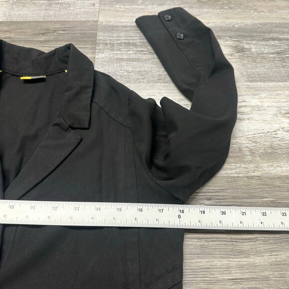 Eddie Bauer Voyager Travex Black Women 8 Two Button Stretch Blazer Travel Jacket - Picture 6 of 12